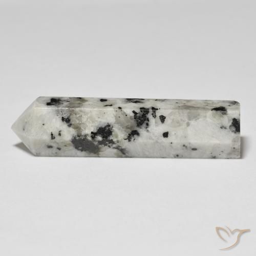 40.89 ct Multicolor Rainbow Moonstone Stone, Natural Rainbow Moonstone in Pencil Cut Shape for Sale