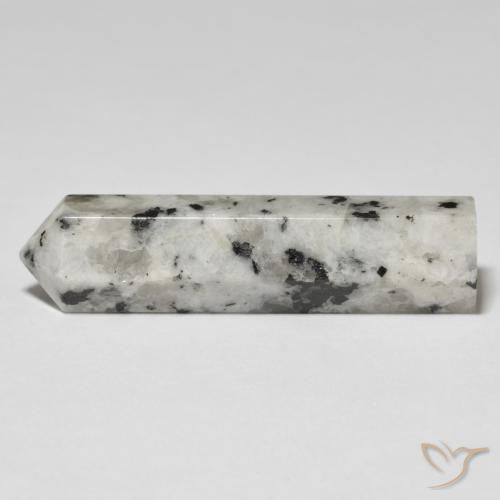 36.17 ct Multicolor Rainbow Moonstone Stone, Natural Rainbow Moonstone in Pencil Cut Shape for Sale