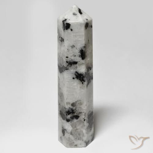 43.95 ct Multicolor Rainbow Moonstone Stone, Natural Rainbow Moonstone in Pencil Cut Shape for Sale