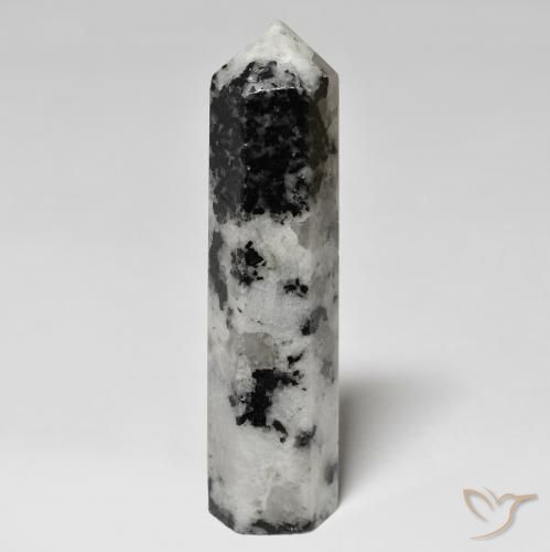 39.85 ct Multicolor Rainbow Moonstone Stone, Natural Rainbow Moonstone in Pencil Cut Shape for Sale