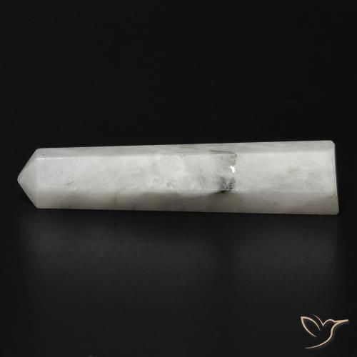 22.41 ct Multicolor Rainbow Moonstone Stone, Natural Rainbow Moonstone in Pencil Cut Shape for Sale