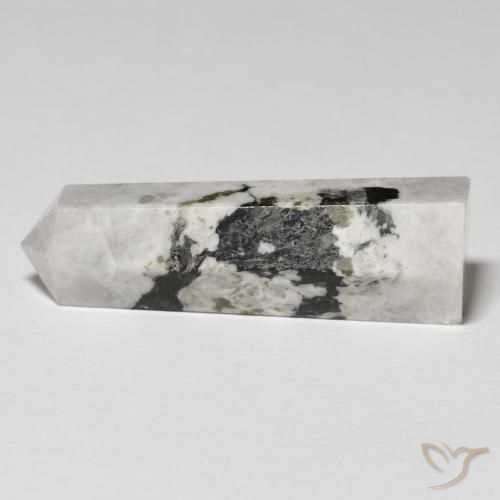 40.48 ct Multicolor Rainbow Moonstone Stone, Natural Rainbow Moonstone in Pencil Cut Shape for Sale