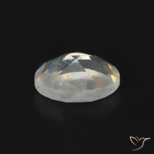 Rainbow Moonstone Gemstone in 7 x 5 mm (calibrated) Size for Sale, Rainbow Moonstone Stone in Bluish White Color