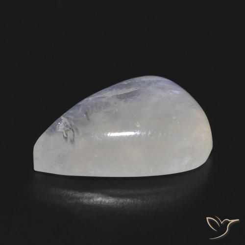 Rainbow Moonstone Gemstone in 18 x 13 mm (calibrated) Size for Sale, Rainbow Moonstone Stone in Bluish White Color