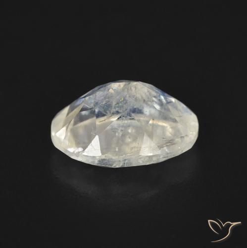 Rainbow Moonstone Gemstone in 9 x 7 mm (calibrated) Size for Sale, Rainbow Moonstone Stone in Bluish White Color