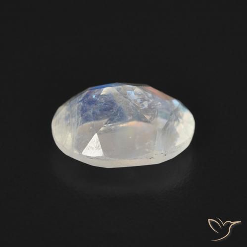 Rainbow Moonstone Gemstone in 8 x 6 mm (calibrated) Size for Sale, Rainbow Moonstone Stone in Bluish White Color