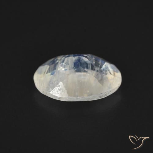 Rainbow Moonstone Gemstone in 8 x 6 mm (calibrated) Size for Sale, Rainbow Moonstone Stone in Bluish White Color