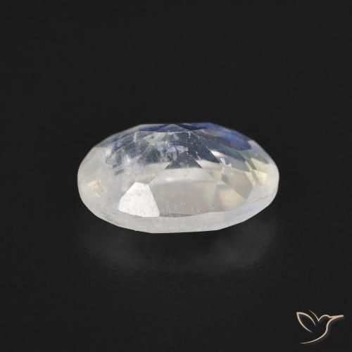 Rainbow Moonstone Gemstone in 8 x 6 mm (calibrated) Size for Sale, Rainbow Moonstone Stone in Bluish White Color