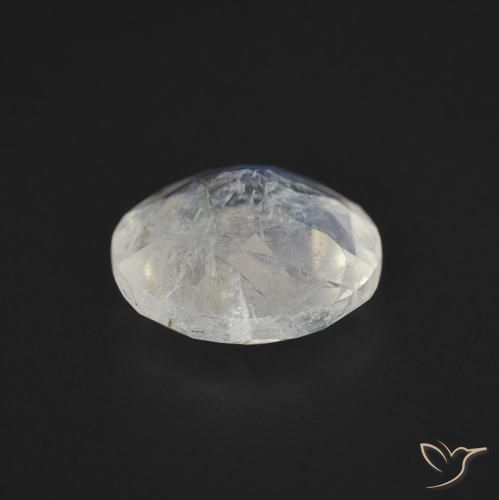 Rainbow Moonstone Gemstone in 8 mm (calibrated) Size for Sale, Rainbow Moonstone Stone in Bluish White Color