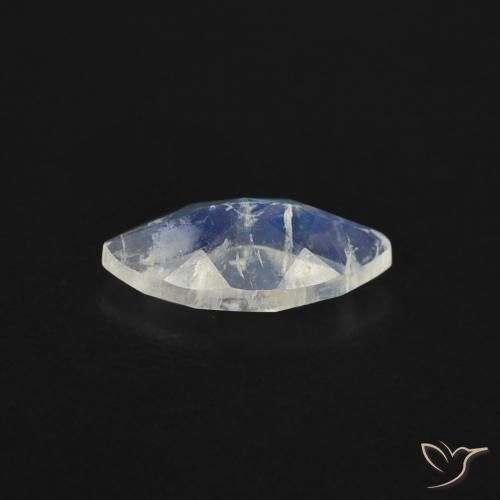 Rainbow Moonstone Gemstone in 8.1 x 4.2 mm Size for Sale, Rainbow Moonstone Stone in Bluish White Color