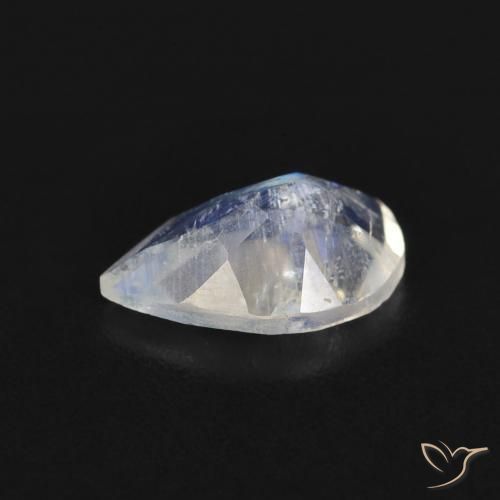 Rainbow Moonstone Gemstone in 8 x 5 mm (calibrated) Size for Sale, Rainbow Moonstone Stone in Bluish White Color