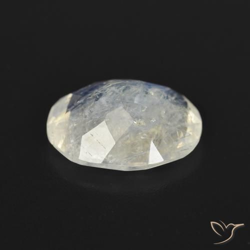 Rainbow Moonstone Gemstone in 11 x 9 mm (calibrated) Size for Sale, Rainbow Moonstone Stone in Bluish White Color