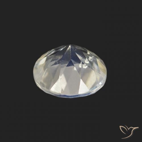 Rainbow Moonstone Gemstone in 6 mm (calibrated) Size for Sale, Rainbow Moonstone Stone in Bluish White Color