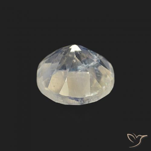 Rainbow Moonstone Gemstone in 5 mm (calibrated) Size for Sale, Rainbow Moonstone Stone in Bluish White Color