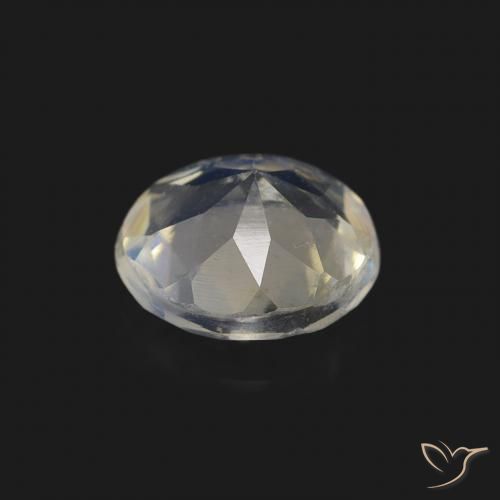 Rainbow Moonstone Gemstone in 6 mm (calibrated) Size for Sale, Rainbow Moonstone Stone in Bluish White Color