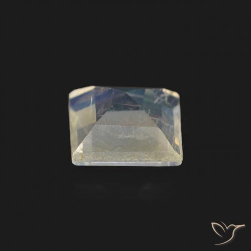 Rainbow Moonstone Gemstone in 5 x 5 mm (calibrated) Size for Sale, Rainbow Moonstone Stone in Bluish White Color