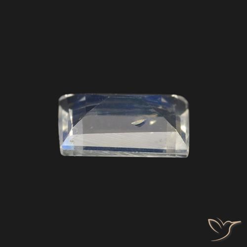 Rainbow Moonstone Gemstone in 6 x 4.2 mm Size for Sale, Rainbow Moonstone Stone in Bluish White Color