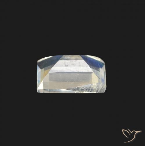 Rainbow Moonstone Gemstone in 7 x 5 mm (calibrated) Size for Sale, Rainbow Moonstone Stone in Bluish White Color