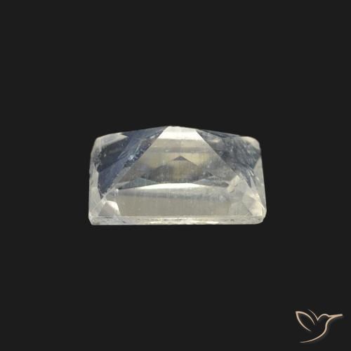 Rainbow Moonstone Gemstone in 5.7 x 3.9 mm Size for Sale, Rainbow Moonstone Stone in Bluish White Color