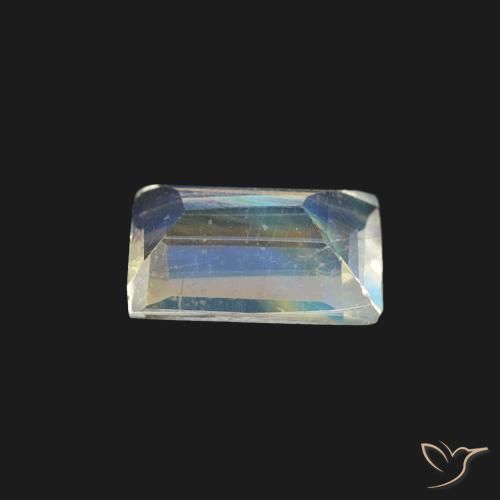 Rainbow Moonstone Gemstone in 6 x 4 mm (calibrated) Size for Sale, Rainbow Moonstone Stone in Bluish White Color