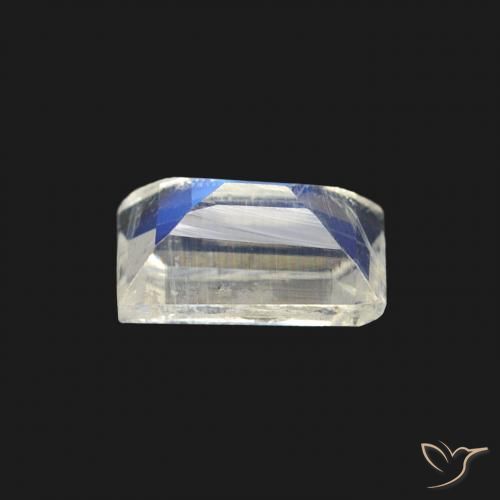 Rainbow Moonstone Gemstone in 5.9 x 3.8 mm Size for Sale, Rainbow Moonstone Stone in Bluish White Color