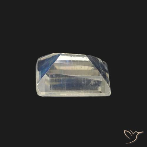 Rainbow Moonstone Gemstone in 5.8 x 3.9 mm Size for Sale, Rainbow Moonstone Stone in Bluish White Color