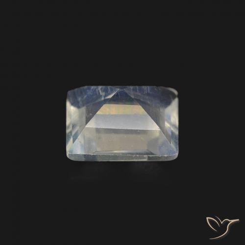 Rainbow Moonstone Gemstone in 5 x 5 mm (calibrated) Size for Sale, Rainbow Moonstone Stone in Bluish White Color