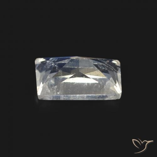 Rainbow Moonstone Gemstone in 5.9 x 3.7 mm Size for Sale, Rainbow Moonstone Stone in Bluish White Color