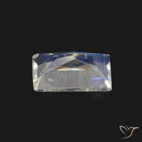 Rainbow Moonstone Gemstone in 6 x 4 mm (calibrated) Size for Sale, Rainbow Moonstone Stone in Bluish White Color