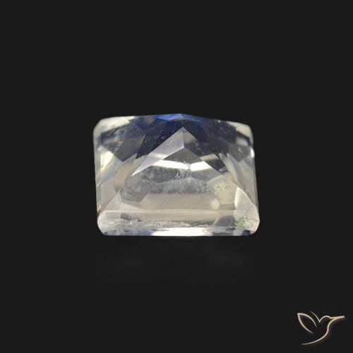 Rainbow Moonstone Gemstone in 5 x 5 mm (calibrated) Size for Sale, Rainbow Moonstone Stone in Bluish White Color