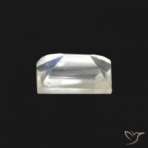 Rainbow Moonstone Gemstone in 6 x 3.7 mm Size for Sale, Rainbow Moonstone Stone in Bluish White Color