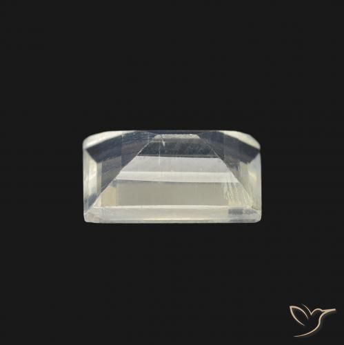 Rainbow Moonstone Gemstone in 6.9 x 4.7 mm Size for Sale, Rainbow Moonstone Stone in Bluish White Color