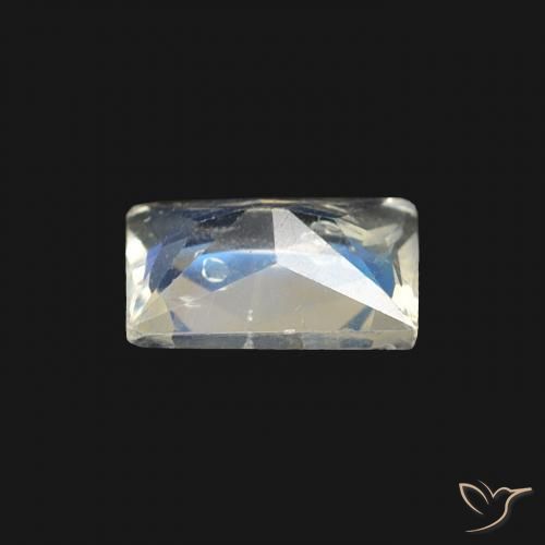 Rainbow Moonstone Gemstone in 6 x 4 mm (calibrated) Size for Sale, Rainbow Moonstone Stone in Bluish White Color
