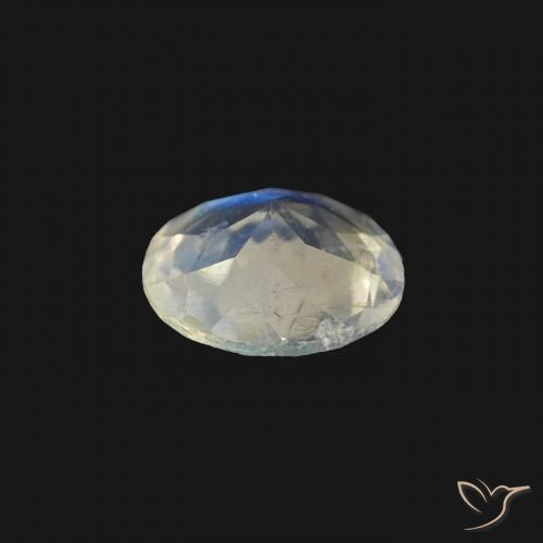 Rainbow Moonstone Gemstone in 5.5 mm (calibrated) Size for Sale, Rainbow Moonstone Stone in Bluish White Color