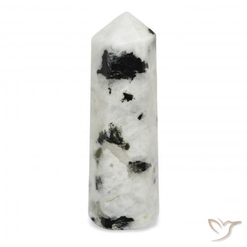 46.28ct Natural White with Black Rainbow Moonstone, Fancy, Opaque