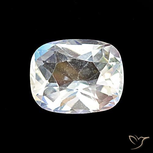 1.69ct Multicolor White Rainbow Moonstone, Cushion, VVS