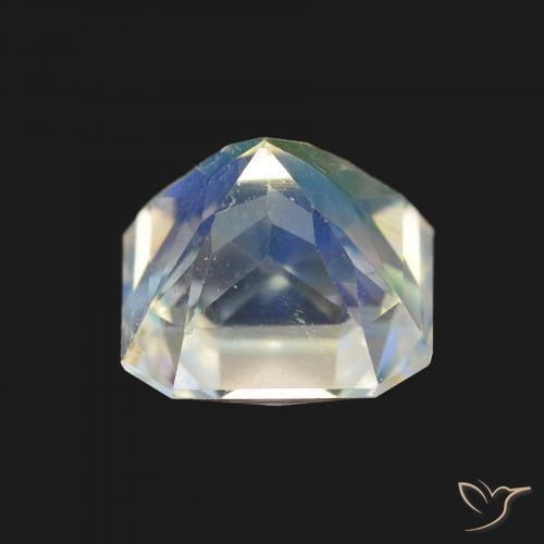 Rainbow Moonstone Gemstone in 7 x 7 mm (calibrated) Size for Sale, Rainbow Moonstone Stone in Multicolor White Color