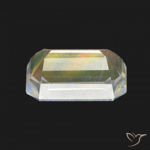Rainbow Moonstone Gemstone in 9.4 x 6.3 mm Size for Sale, Rainbow Moonstone Stone in Multicolor White Color