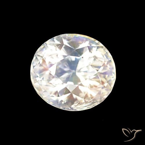 2.10ct Multicolor White Rainbow Moonstone, Oval, VS