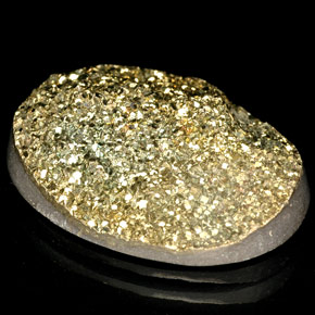 10.27 ct Multicolor Rainbow Pyrite Stone, Natural Rainbow Pyrite in Oval Cabochon Shape for Sale