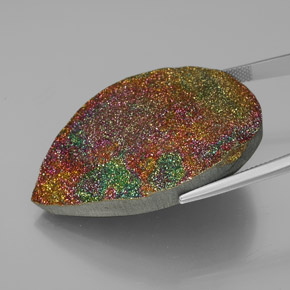 Rainbow Pyrite Gemstone in 42.1 x 26.6 mm Size for Sale, Rainbow Pyrite Stone in Multicolor Color