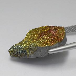 Rainbow Pyrite Gemstone in 27.8 x 26.2 mm Size for Sale, Rainbow Pyrite Stone in Multicolor Color