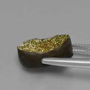 Rainbow Pyrite Gemstone in 16.9 x 13.4 mm Size for Sale, Rainbow Pyrite Stone in Multicolor Color