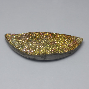 36.82 ct Multicolor Rainbow Pyrite Stone, Natural Rainbow Pyrite in Fancy Crystal Cluster Shape for Sale