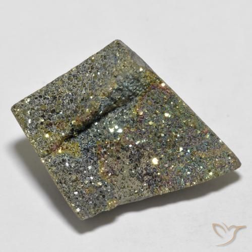 Pirite arcobaleno da 16,45 ct, 26,1 x 20,1 mm dalla Russia, Photo A