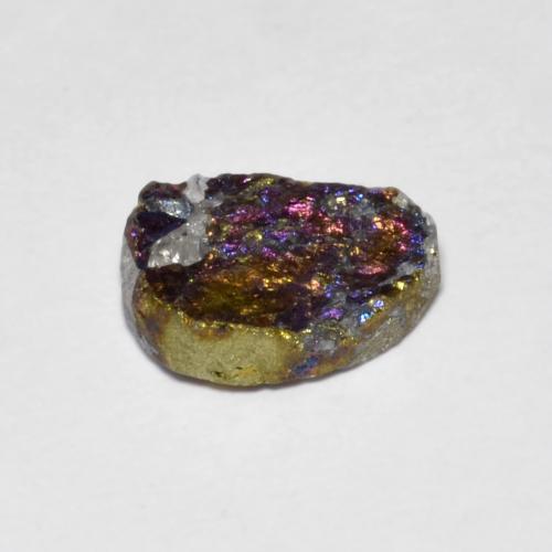Rainbow Pyrite Gemstone in 9 x 6.1 mm Size for Sale, Rainbow Pyrite Stone in Multicolor Color