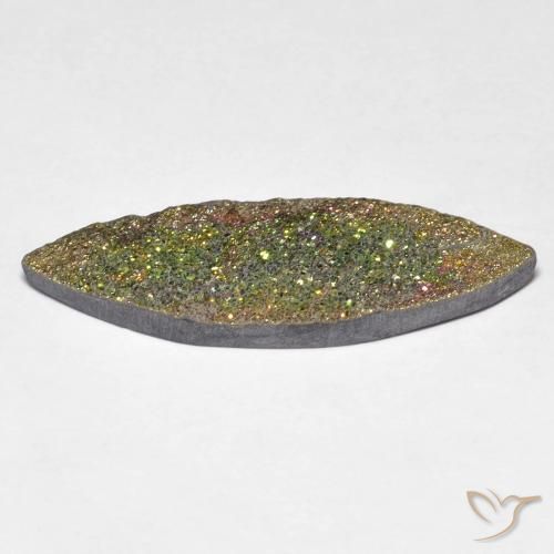 Rainbow Pyrite Gemstone in 26 x 8.2 mm Size for Sale, Rainbow Pyrite Stone in Multicolor Color