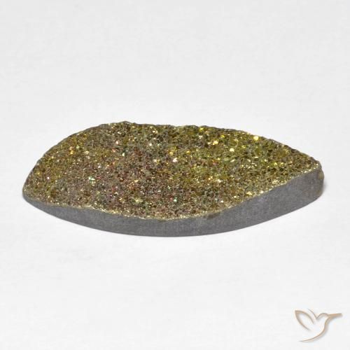 Rainbow Pyrite Gemstone in 23.2 x 9 mm Size for Sale, Rainbow Pyrite Stone in Multicolor Color