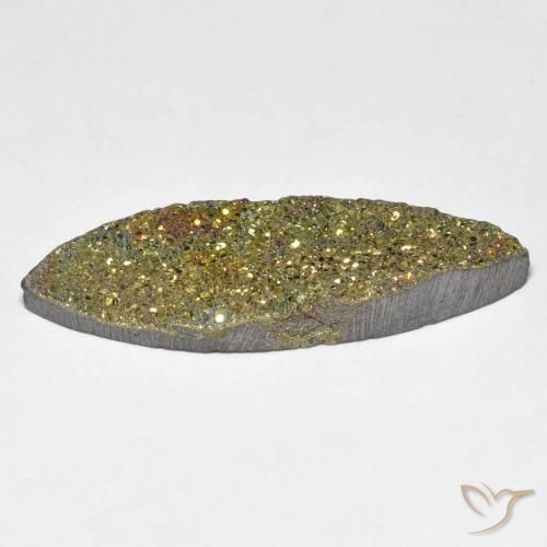 Rainbow Pyrite Gemstone in 29.8 x 9.3 mm Size for Sale, Rainbow Pyrite Stone in Multicolor Color