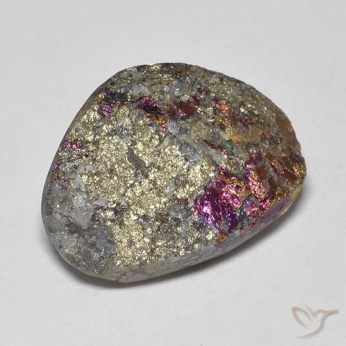 17.60 ct Multicolor Rainbow Pyrite Stone, Natural Rainbow Pyrite in Fancy Crystal Cluster Shape for Sale